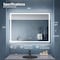 Anzzi 36in x 48in Frameless LED Front/Back Light Bathroom Mirror With Defogger BA-LMDFX023AL - alternate 3